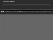 Tablet Screenshot of photobattery.com